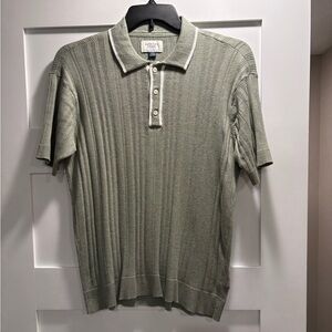 Men's American Eagle Weekend Tipped Sweater Polo Shirt